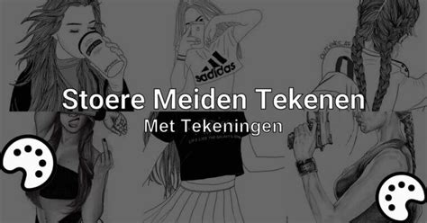 stoere meiden tekenen makkelijk
